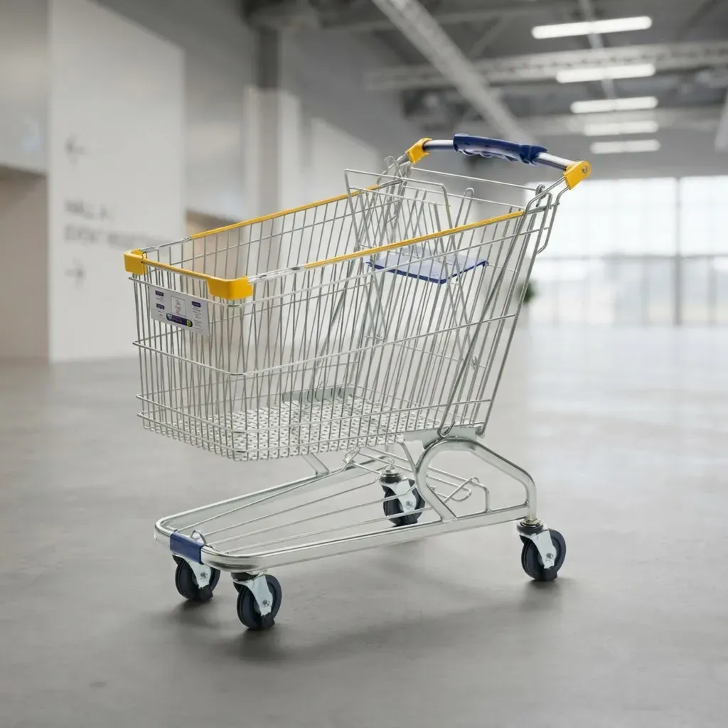 180L Heavy Duty Metal American-Style Shopping Trolley