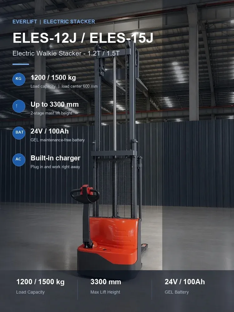 Electric Stacker 1.2T 1.5T photo 1