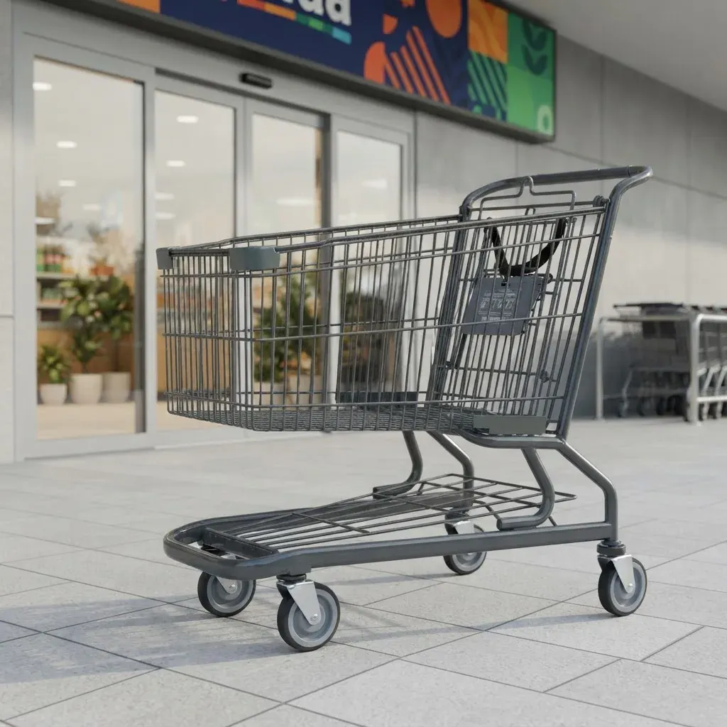 210L Supermarket American Standard Shopping Trolley 4
