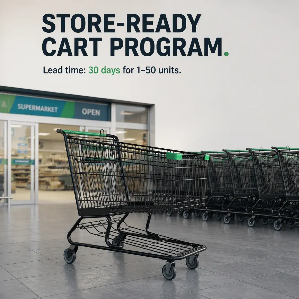 262L Supermarket Grocery Store American Style Heavy Duty Shopping Trolley detail 2