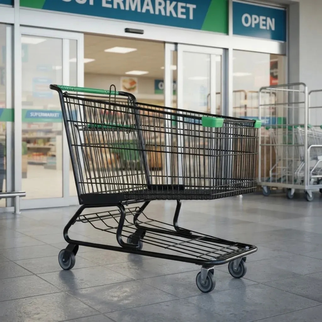 262L Supermarket Grocery Store American Style Heavy Duty Shopping Trolley