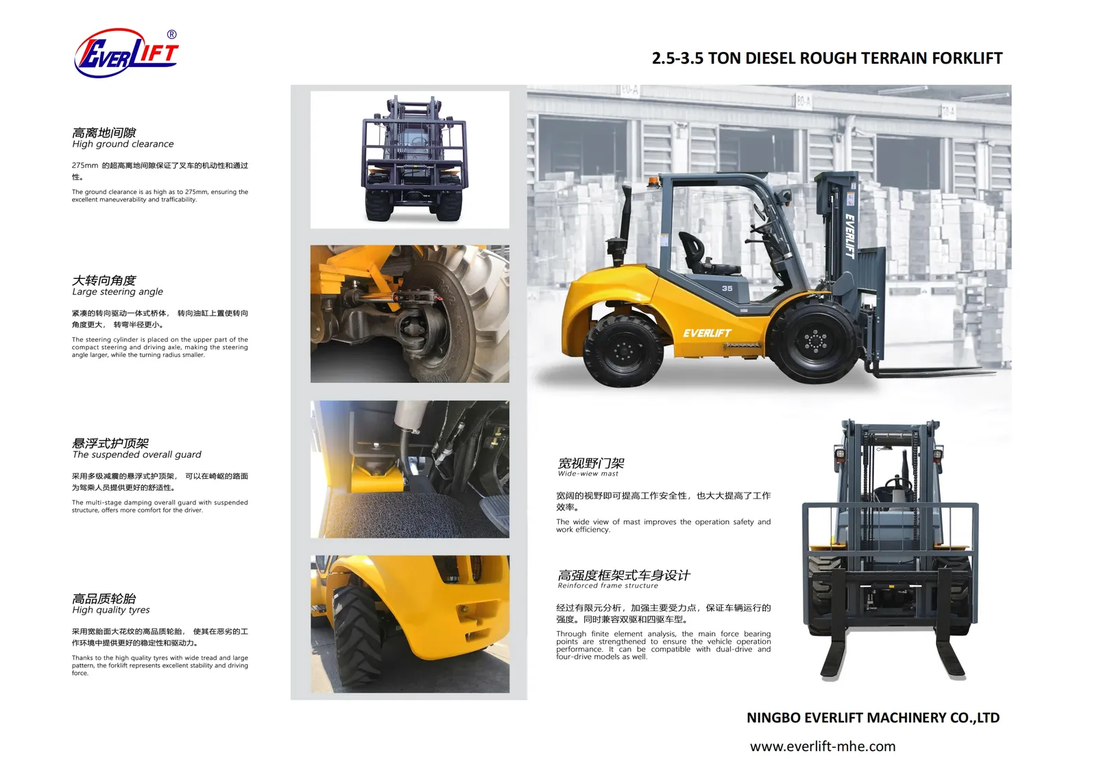 Rough Terrain Forklift 2.5Ton 3 TON 3.5 TON photo 6