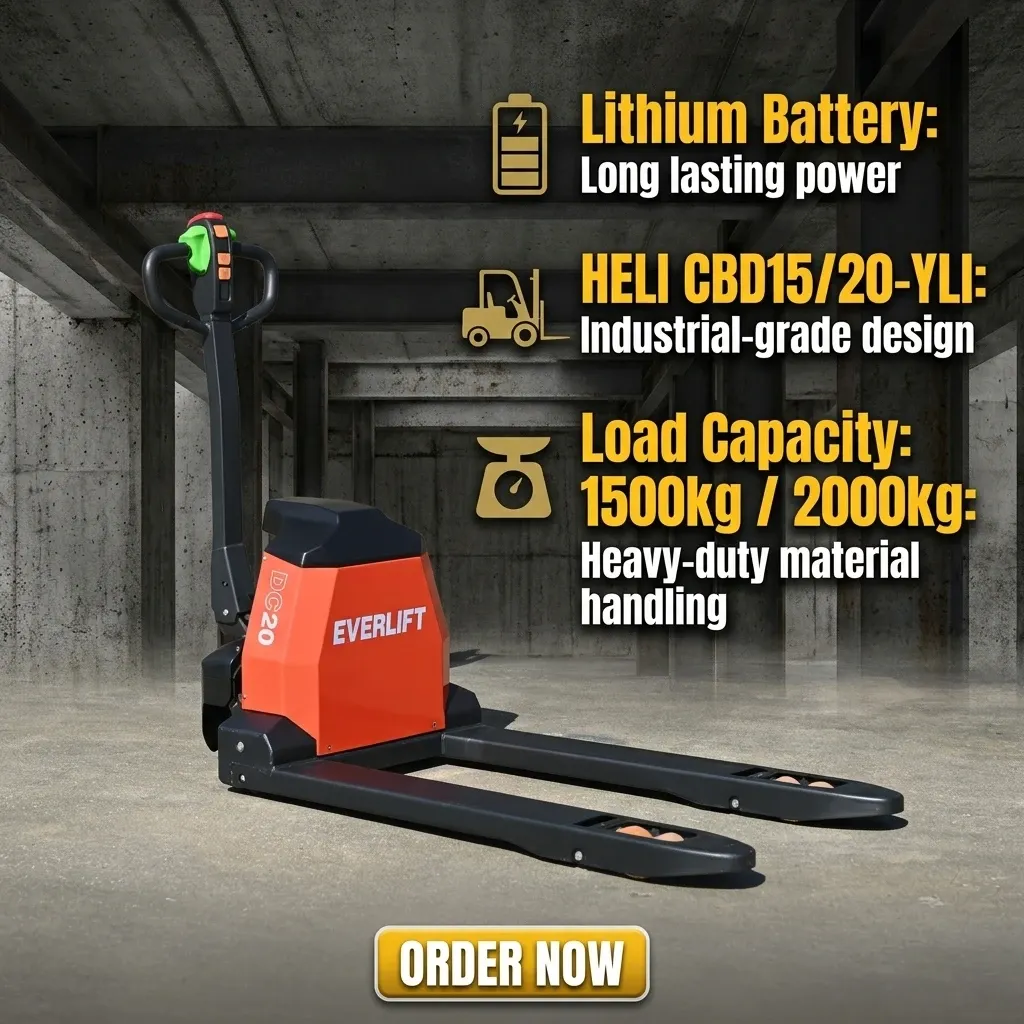 CBD15/20YLI 1.5 2.0Ton Electric Pallet Truck photo 1