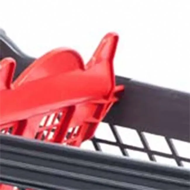210L Mesh Steel Plastic Shopping Trolley with 4 photo 4