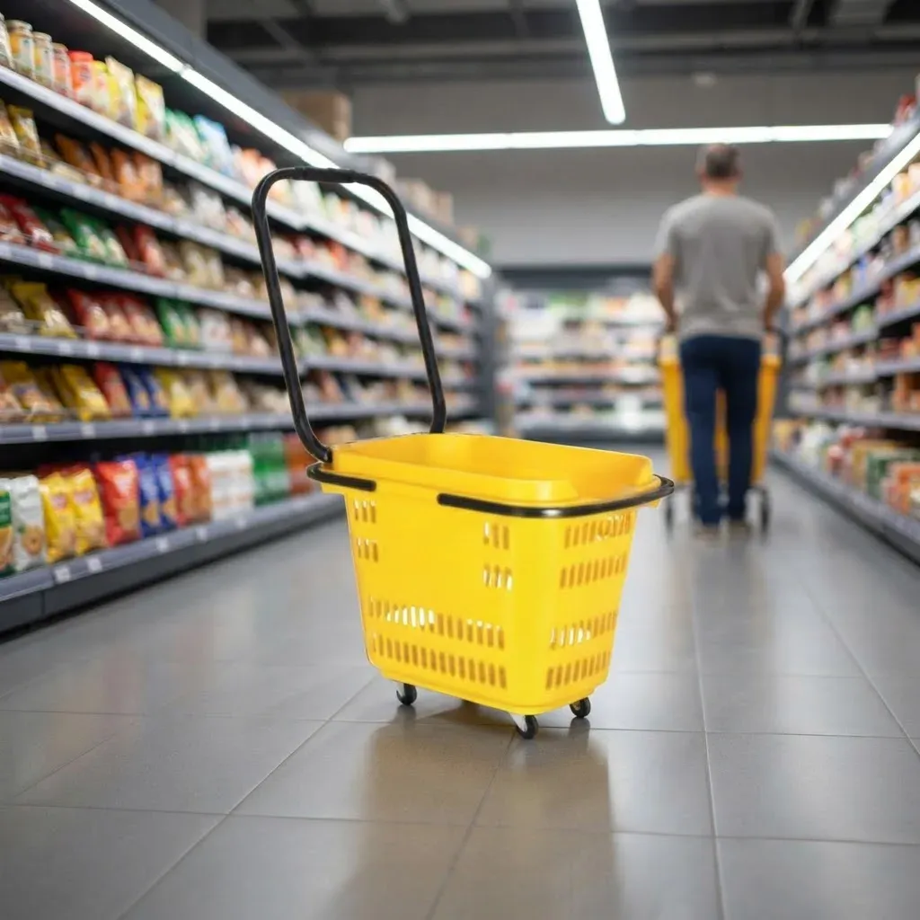 Supermarket Shopping Trolley Shopping Mall Colourful