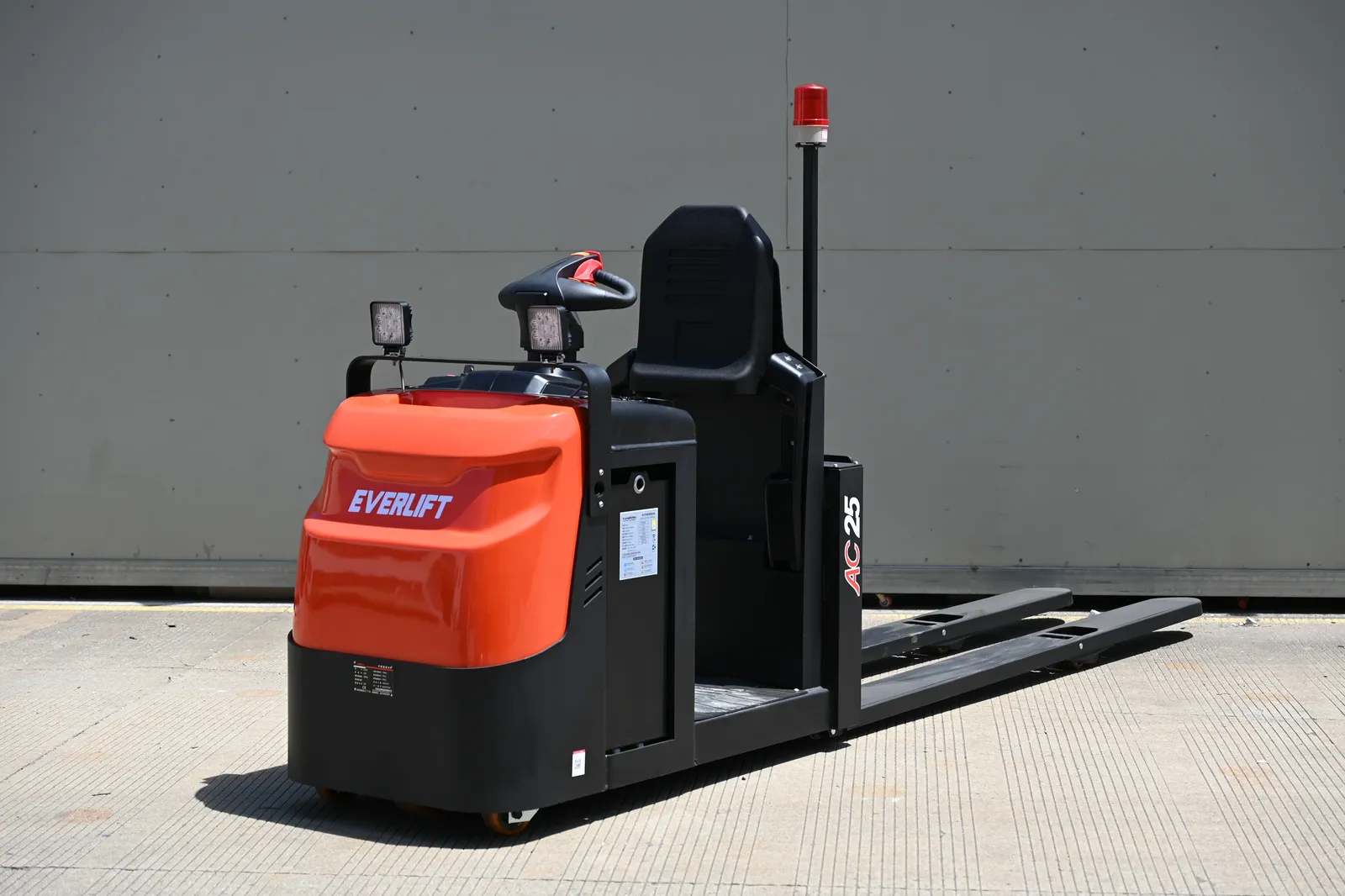 2T Stand on Full Electric Pallet Truck Lower Level Order photo 2