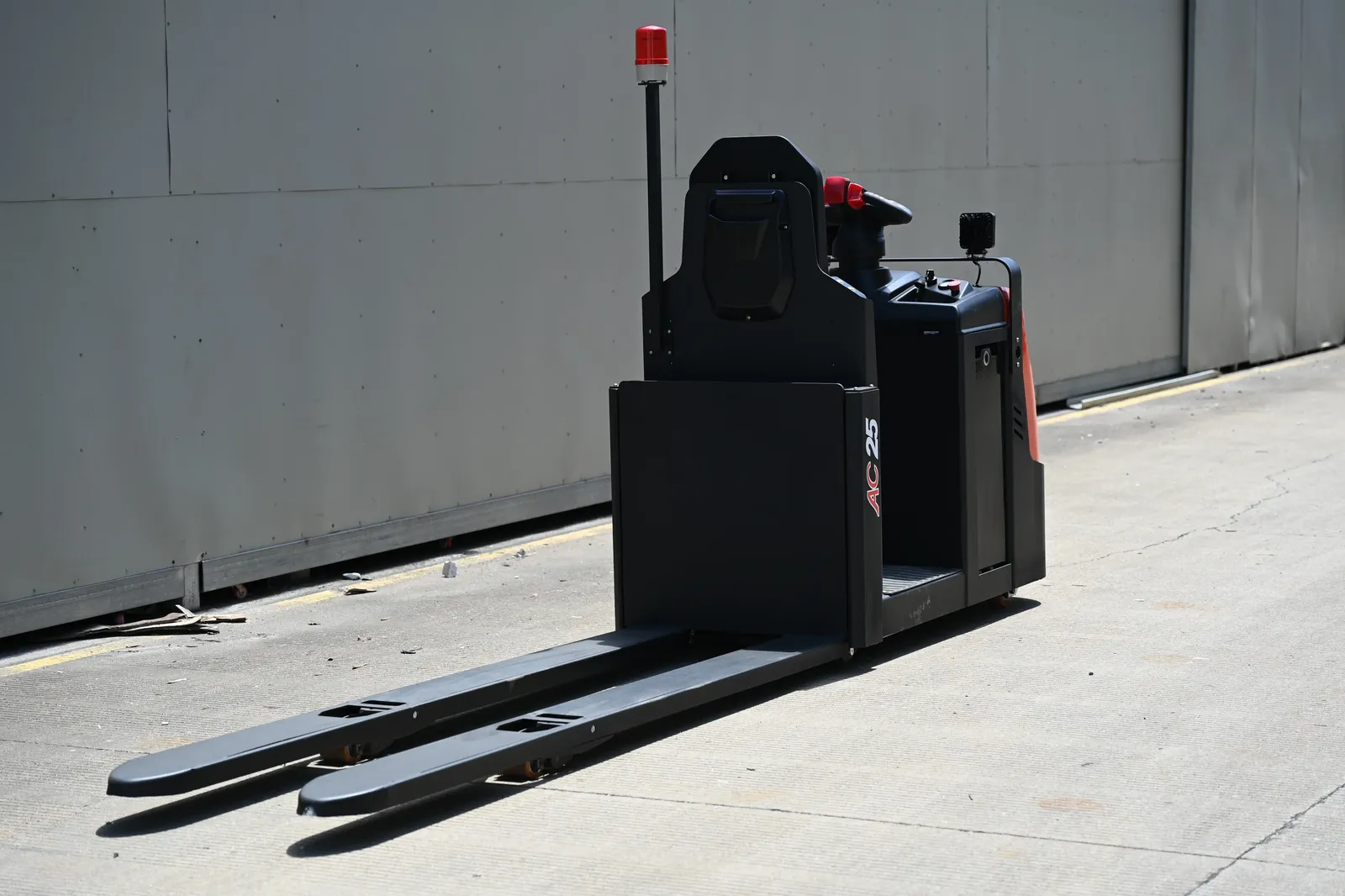 2T Stand on Full Electric Pallet Truck Lower Level Order photo 4