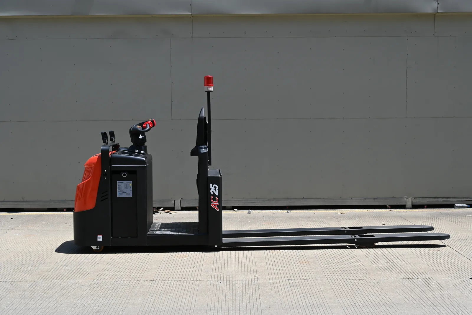 2T Stand on Full Electric Pallet Truck Lower Level Order photo 6
