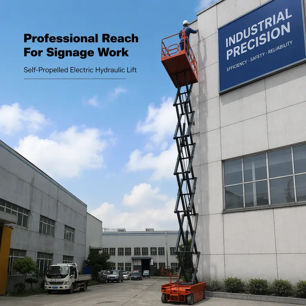 10M 12M Scissor Lift Aerial Work Platform detail 2