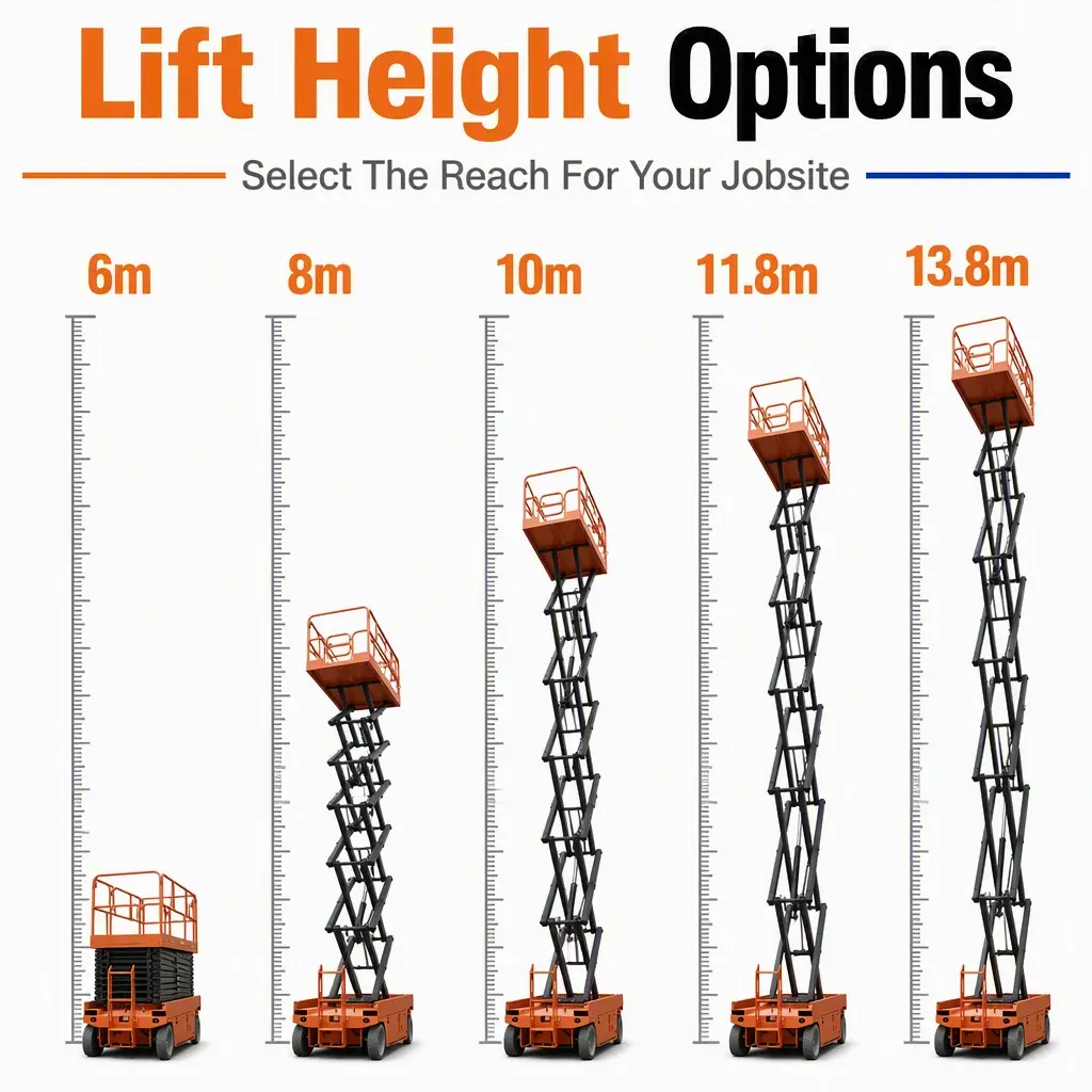 Scissor Lift Aerial Work Lift for Indoor and Outdoor detail 6