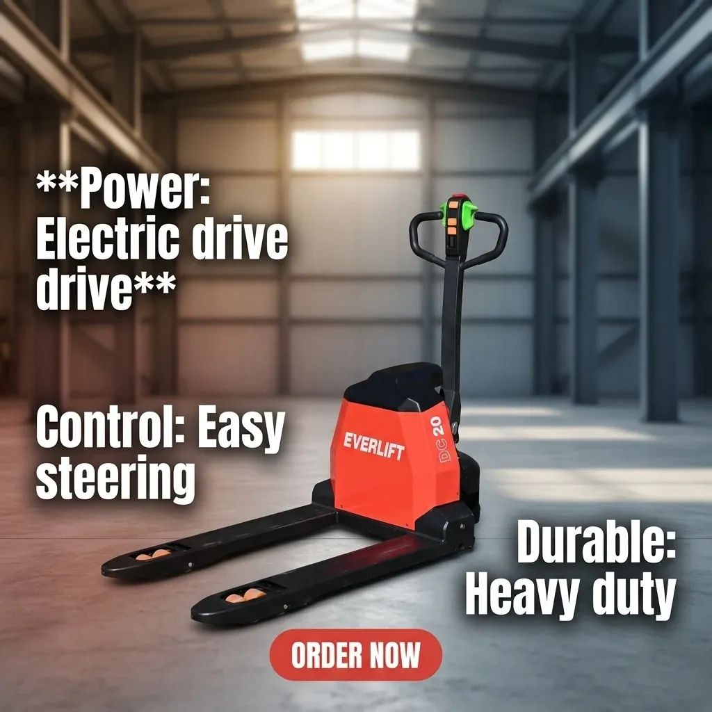 Pallet Truck Electric Powered Pallet Stacker 1500 to 2000 kg