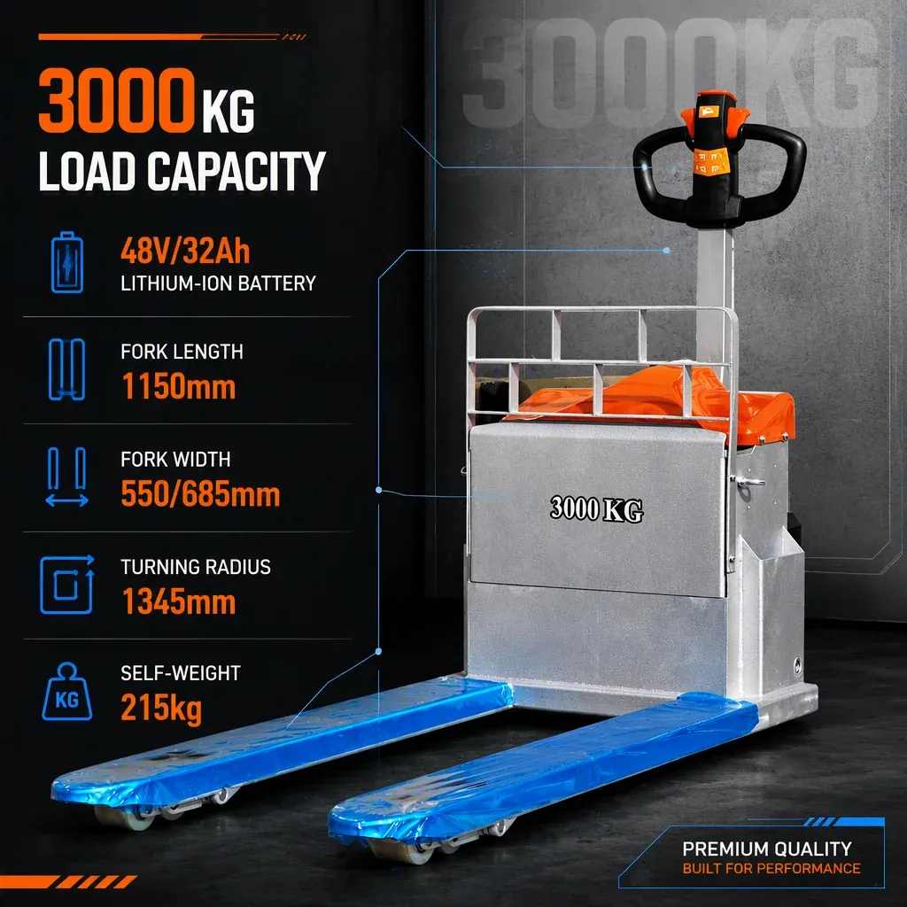 3 Ton Cold Storage Off-road Pallet Truck 3000 kg detail 3