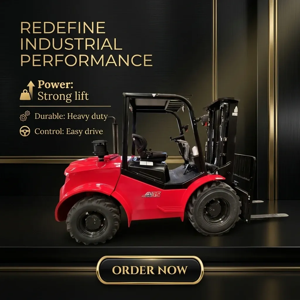 2WD Rough Terrain Forklift 3500 kg