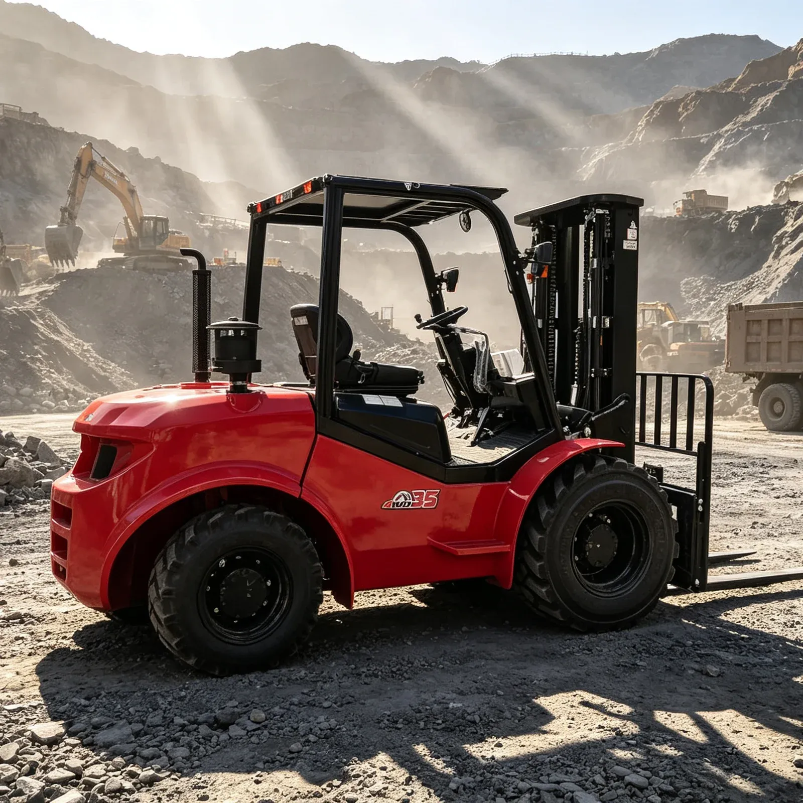 2WD Rough Terrain Forklift 3500 kg photo 6