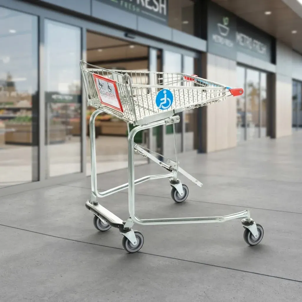 Supermarket Disabled Shopping Trolley