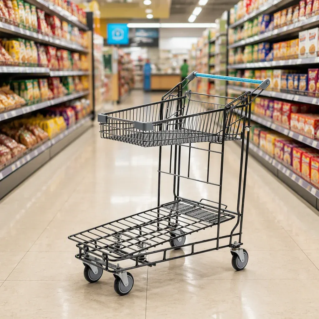Supermarket Industrial Logistic Hand Push Trolley (LPT-69819)