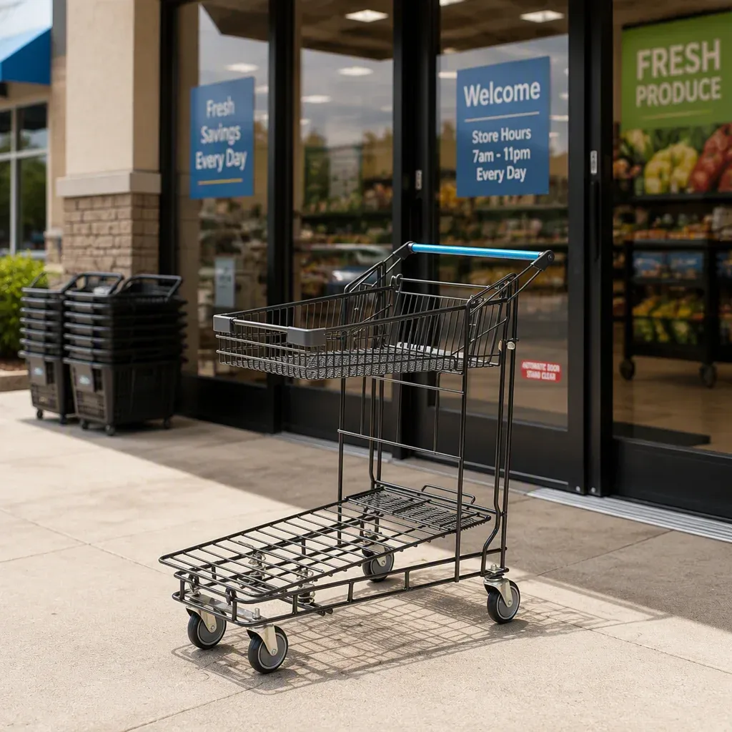 Supermarket Industrial Logistic Hand Push Trolley (LPT-69819) photo 4