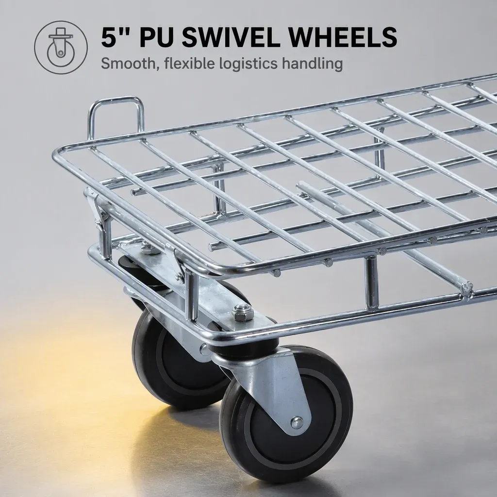 Heavy Duty Warehouse Trolley 200 kg detail 3