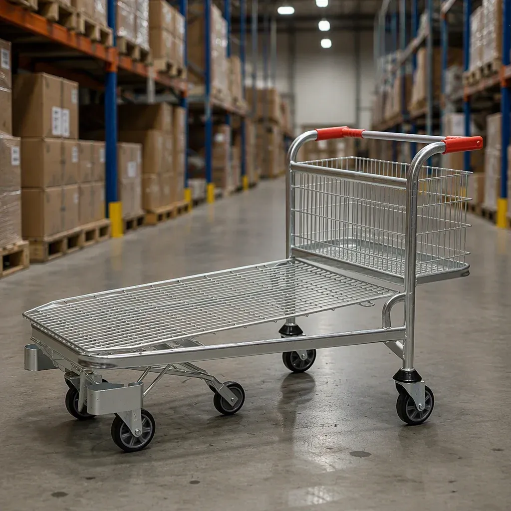 Heavy Duty Foldable Warehouse Trolley Five photo 4