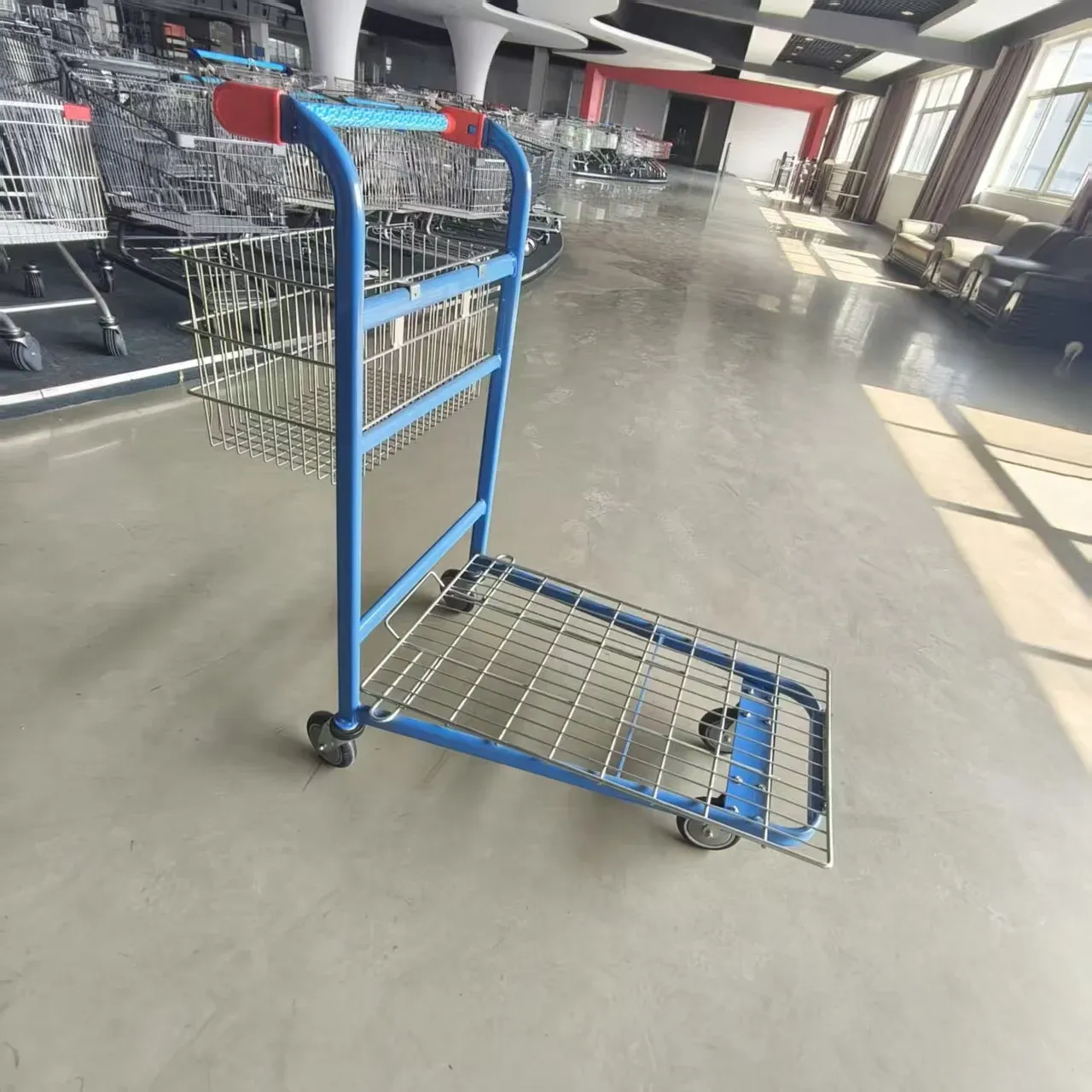 Heavy Duty Wire Basket Picking Cart With Cover photo 3