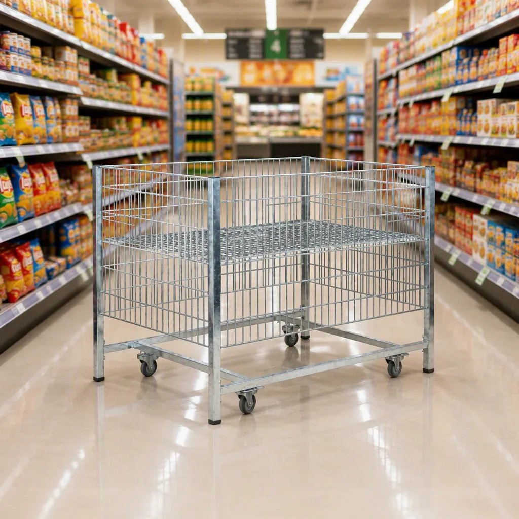 Light Duty 5-Tier Metal Wire Shelving Rack Retail Display