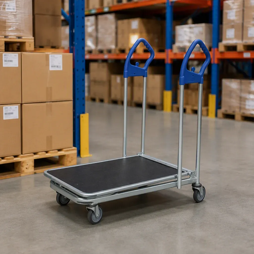 Heavy Duty Warehouse Picking Cart Metal Storage Trolley photo 4