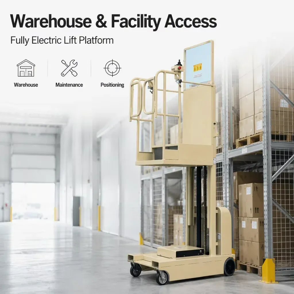 Fully Electric Lift Platform Aerial Work Hoist Mobile