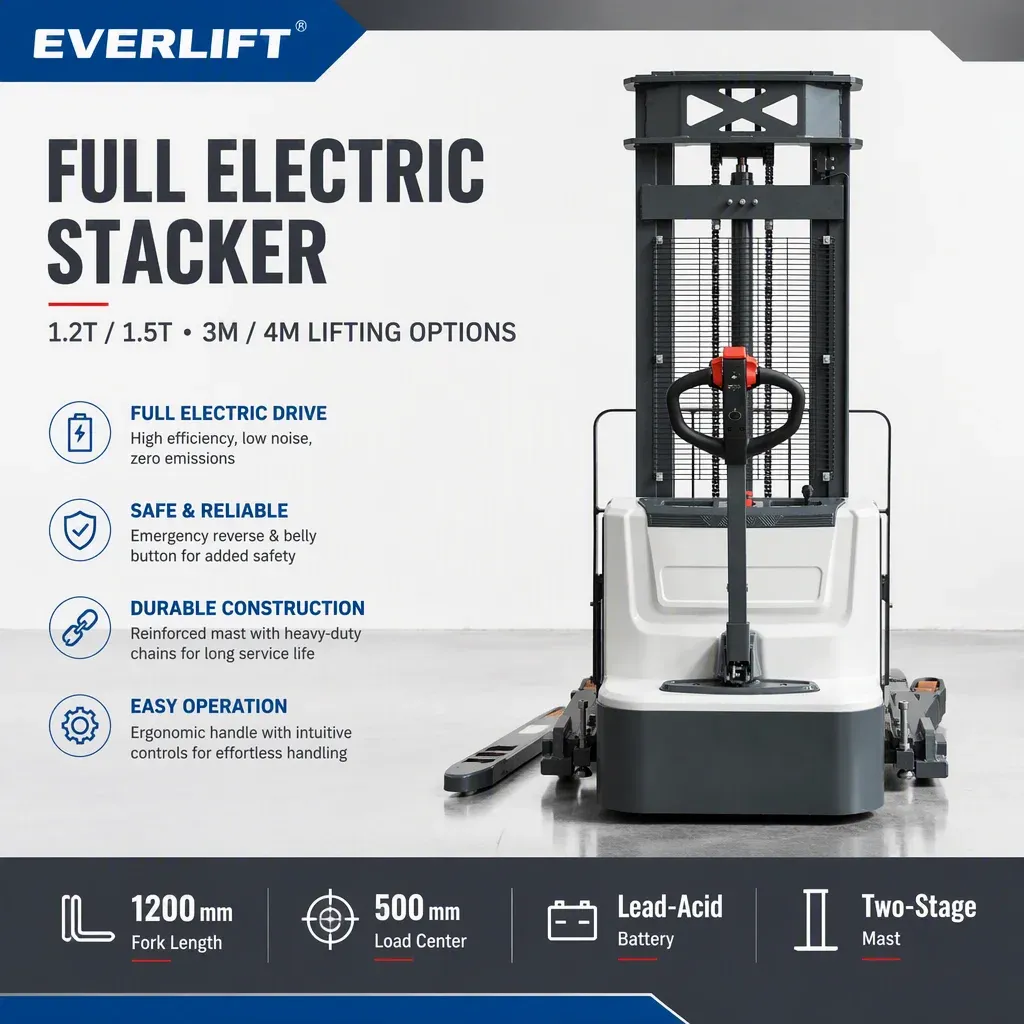 Full Electric Stacker 1.2T 1.5T detail 2