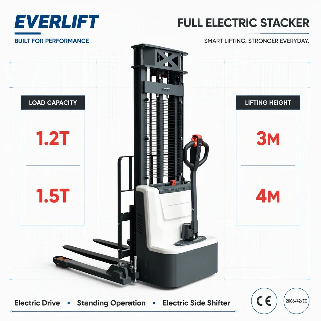 Full Electric Stacker 1.2T 1.5T detail 3