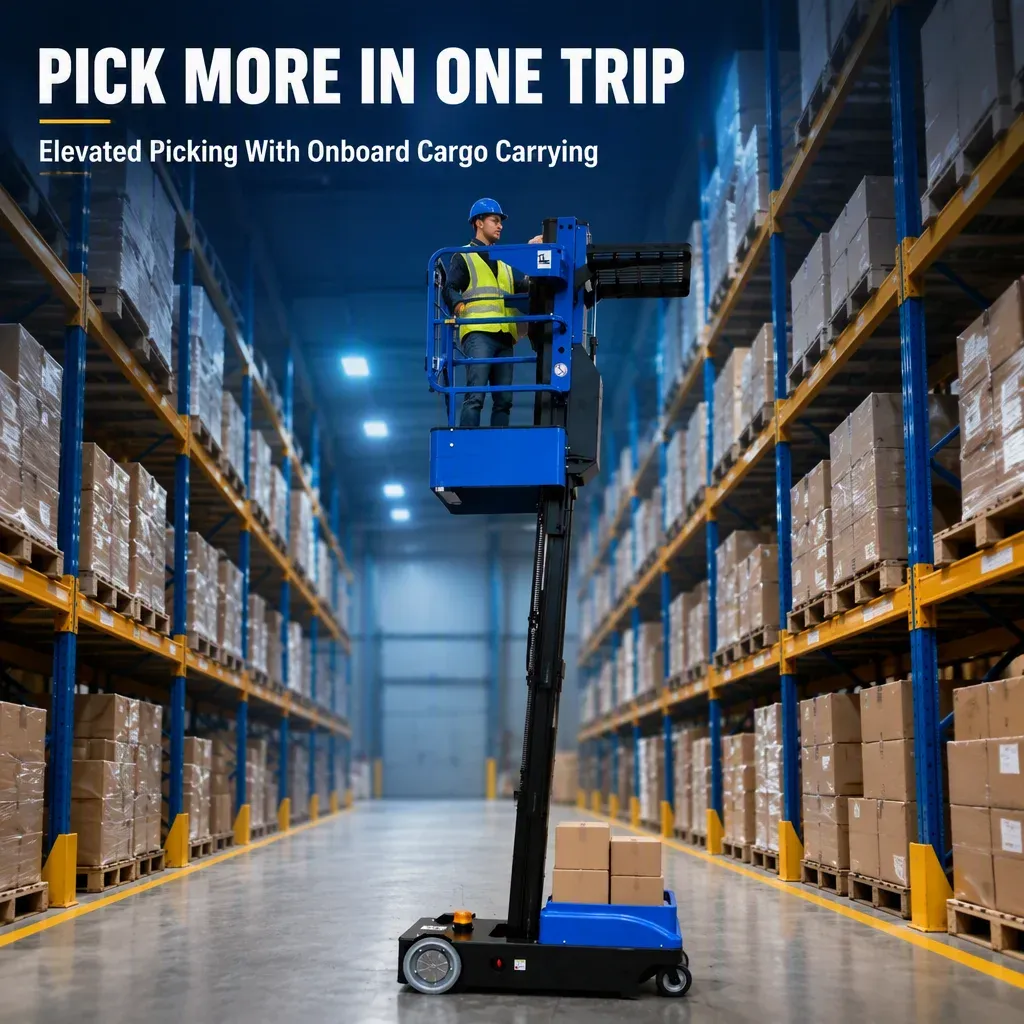 Order Picker Electric 3m 4m 5m Working Height Narrow Lift detail 2