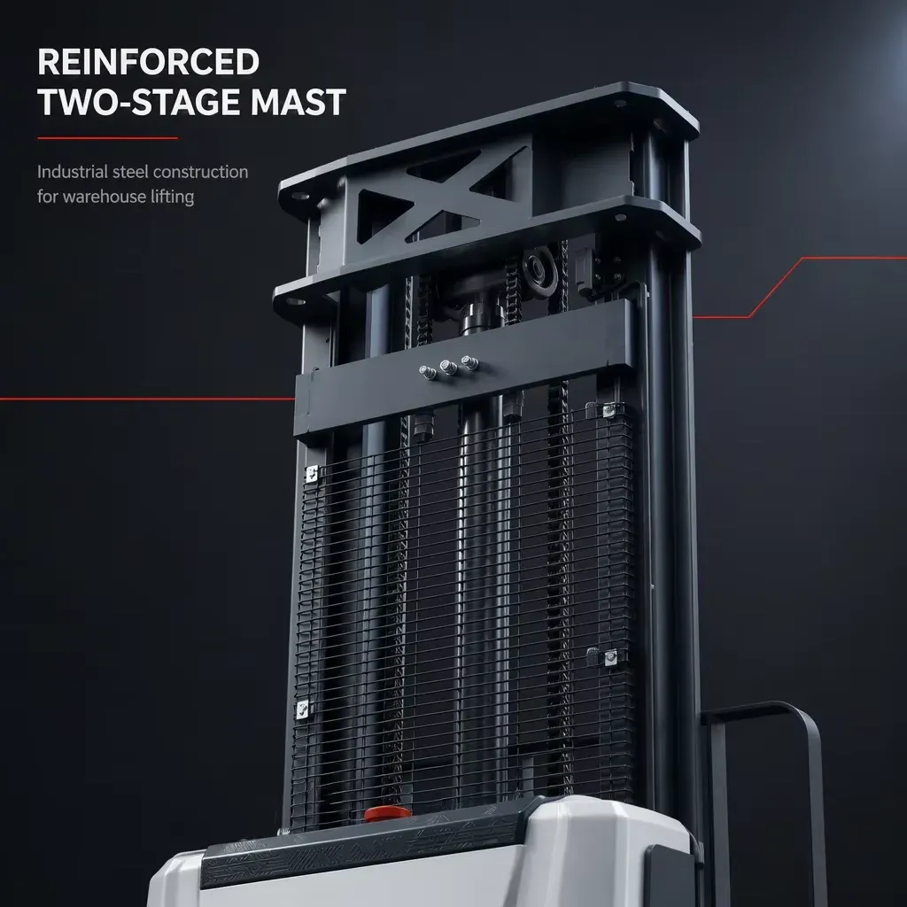 New Battery-Powered Electric Stacker 1.2T photo 2