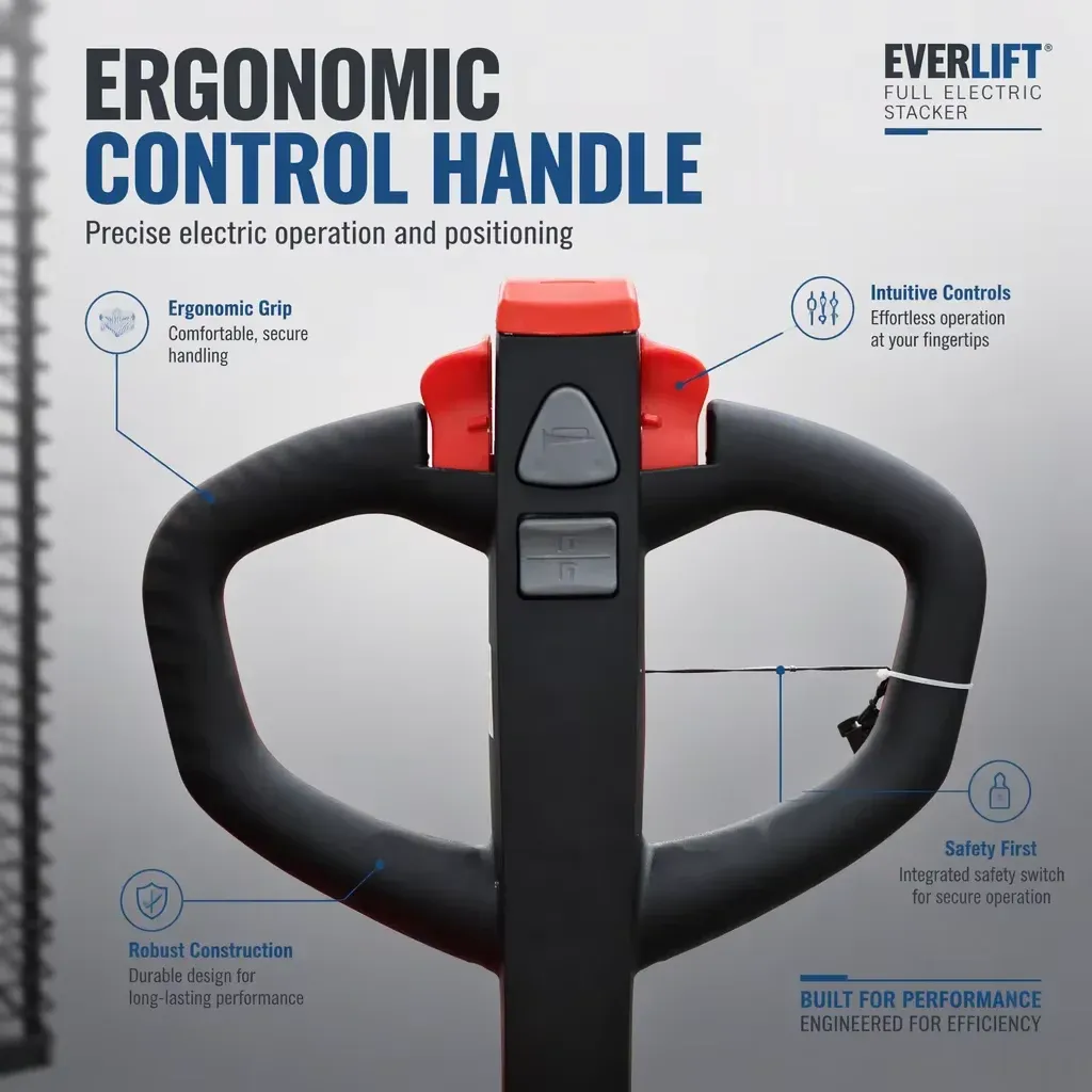 New Battery-Powered Electric Stacker 1.2T photo 3