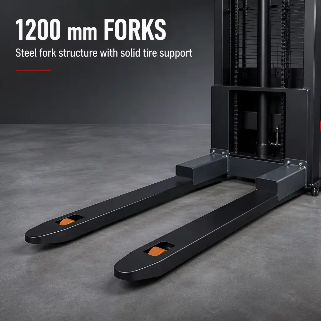 New Battery-Powered Electric Stacker 1.2T photo 4