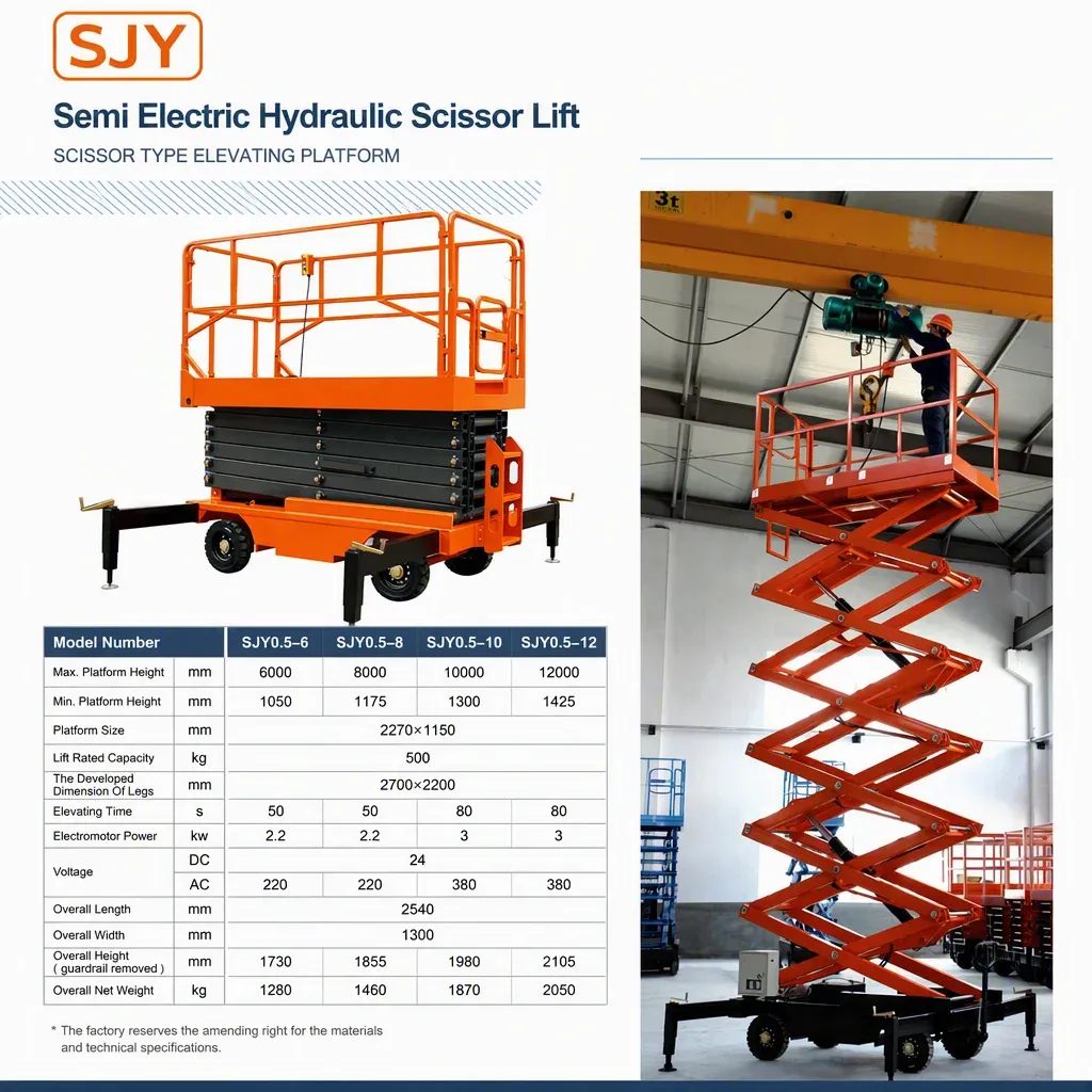 2026 New Electric Hydraclic 6M 8M 10M 12M 14M Semi detail 3