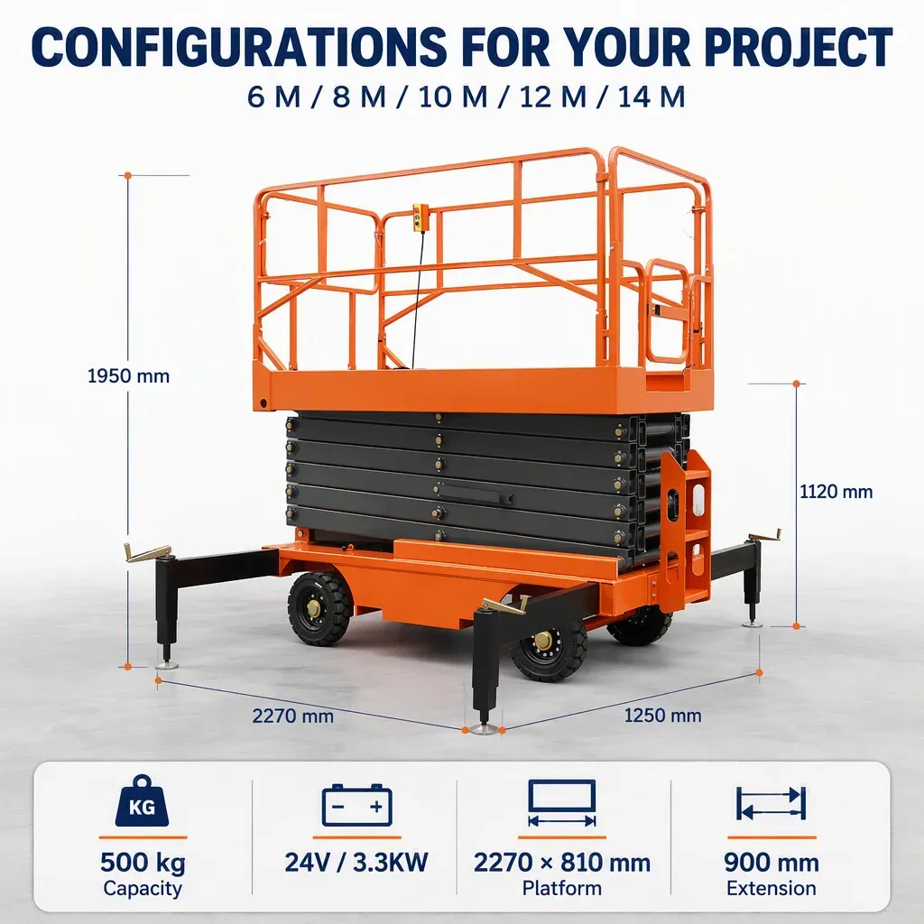 2026 New Electric Hydraclic 6M 8M 10M 12M 14M Semi detail 5
