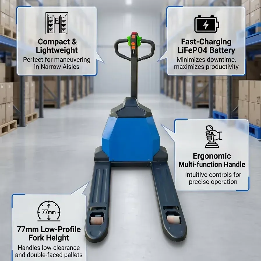 ELEP-15/20YLI DC15/20 Full Electric Pallet Truck Lithium
