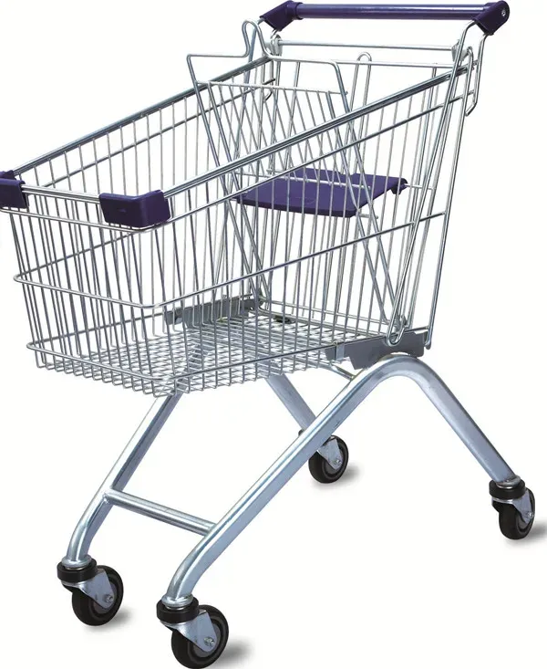 125L European Style Supermarket Shopping Trolley detail 1