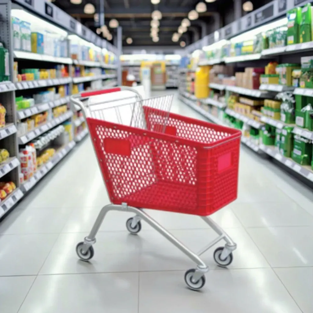 Plastic Supermarket Trolley photo 4