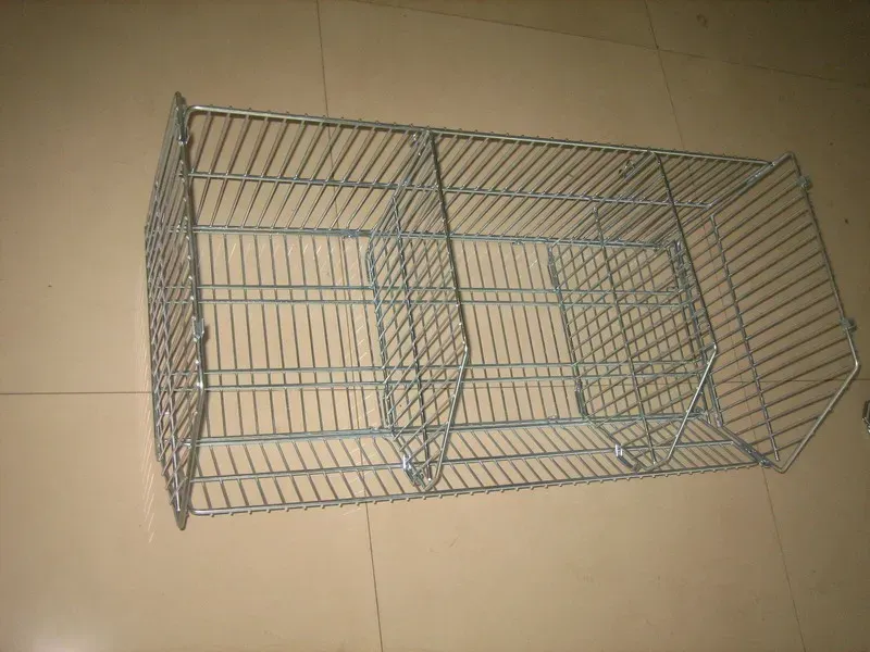 Folding Stacking Cage, Wire Storage Basket detail 2
