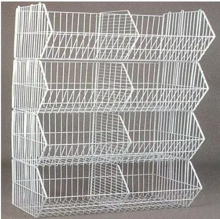 Folding Stacking Cage, Wire Storage Basket