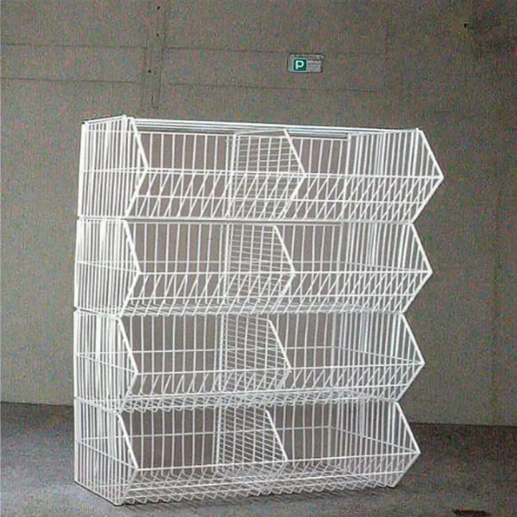 Folding Stacking Cage, Wire Storage Basket photo 4